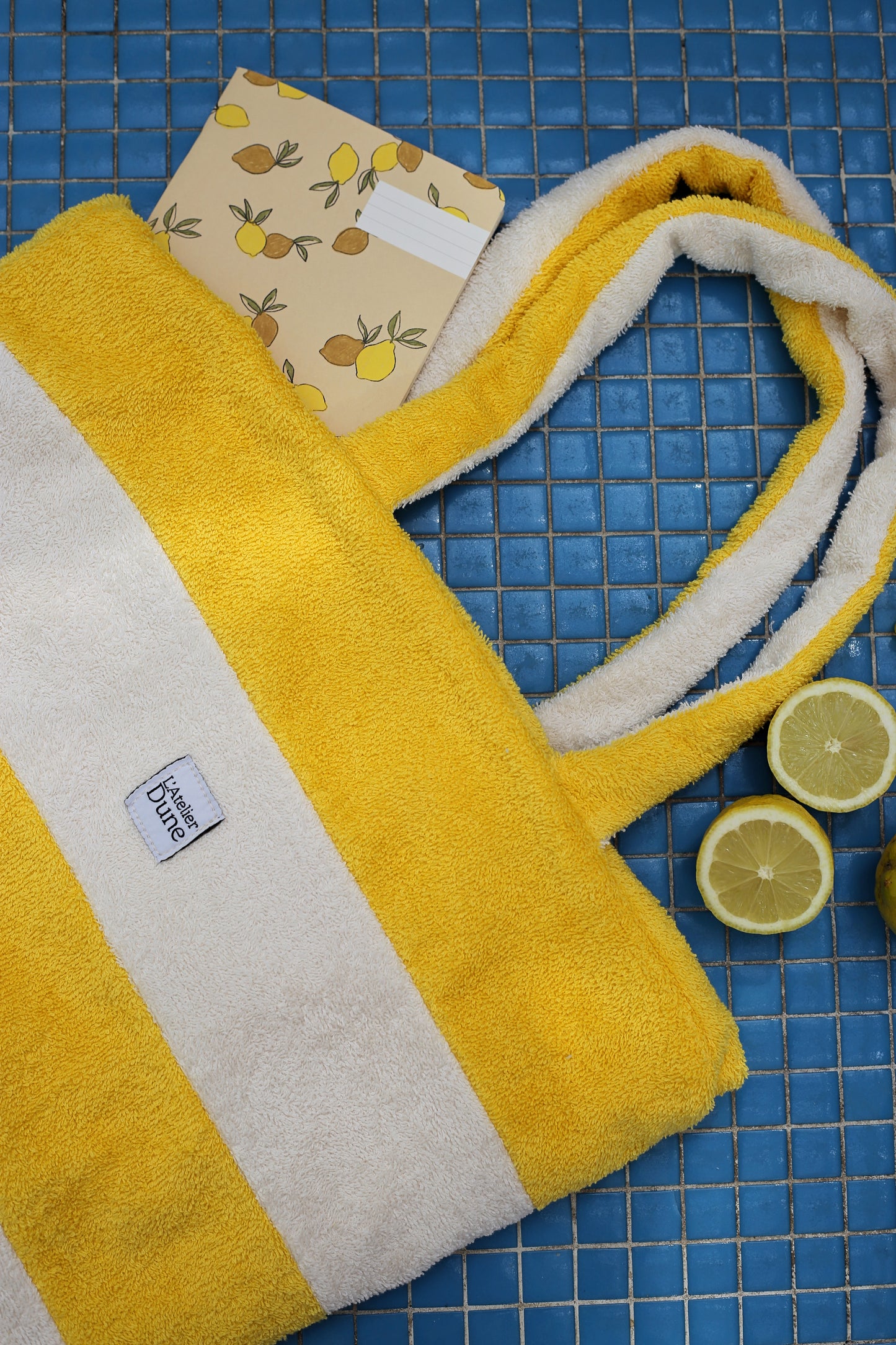 Cabas SPONGE - Jaune & blanc