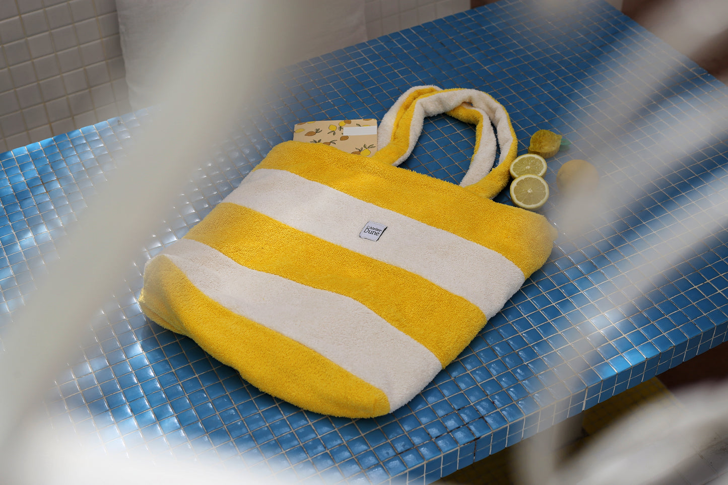 Cabas SPONGE - Jaune & blanc