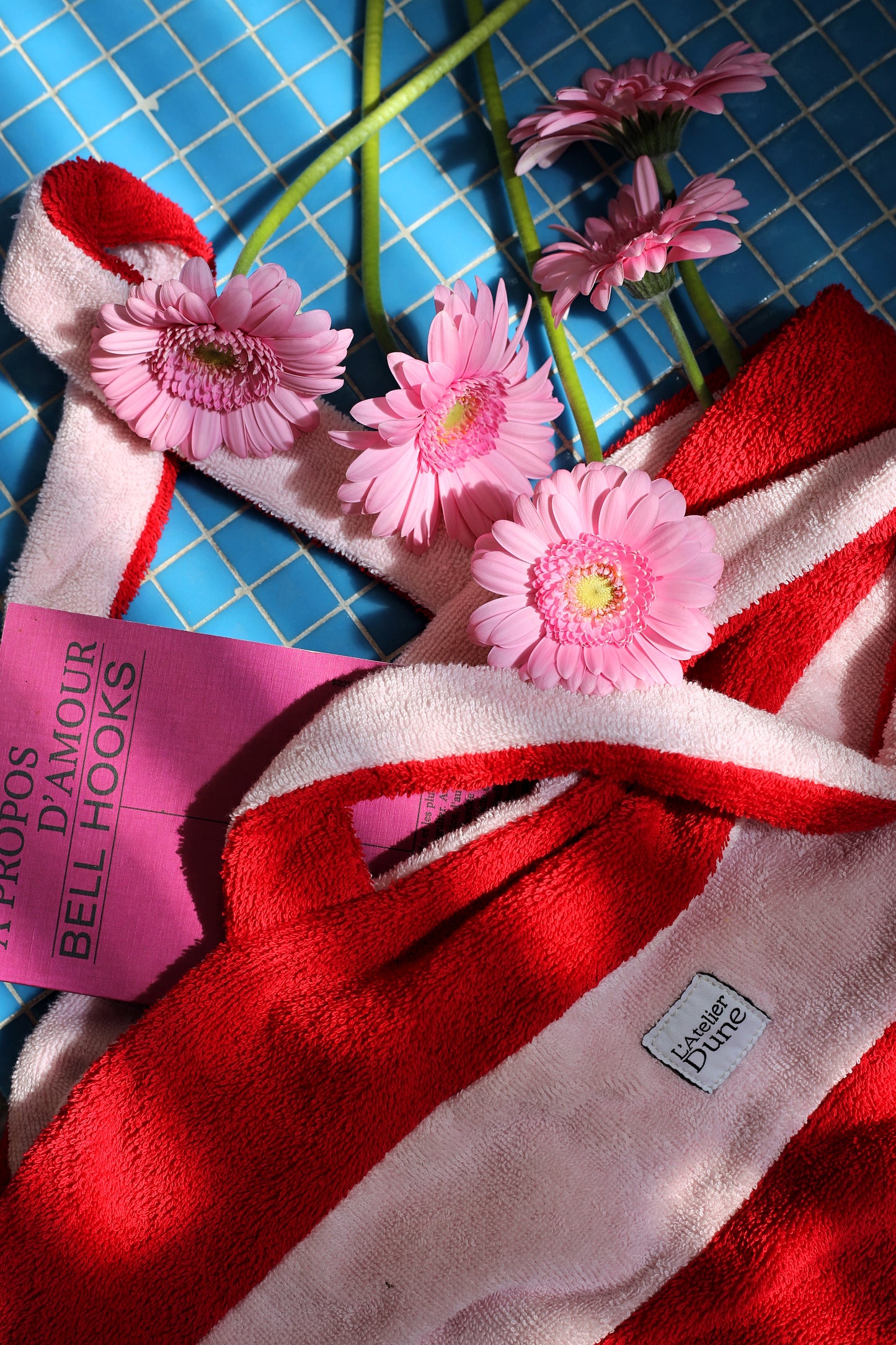 Cabas SPONGE - Rose et Rouge