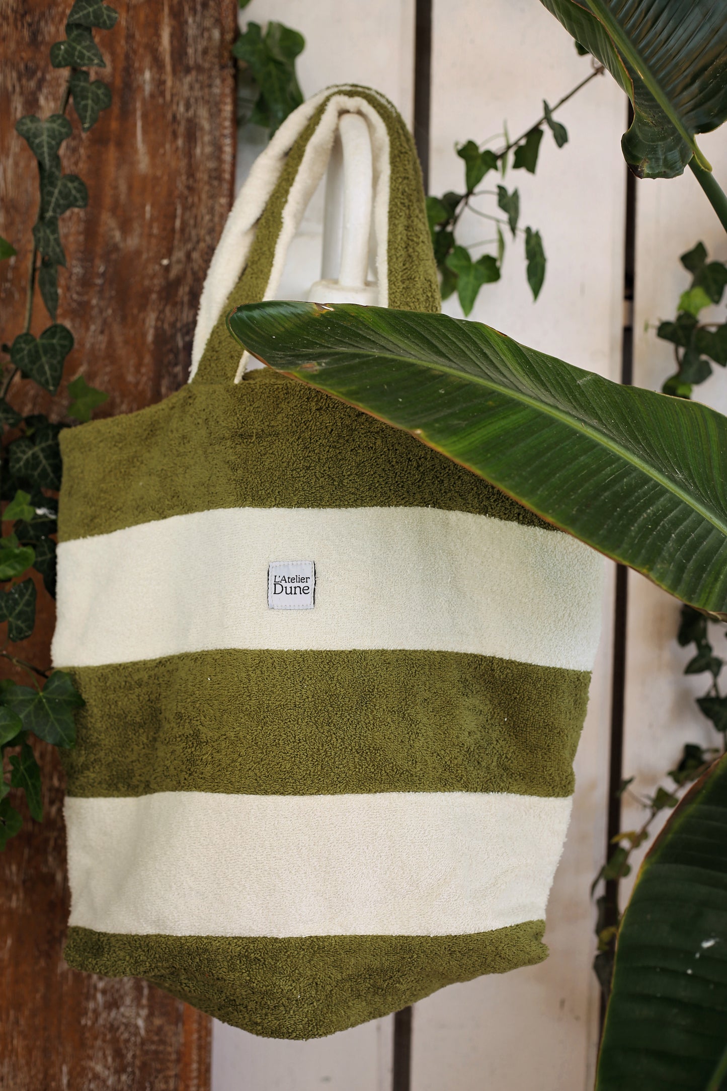 Cabas SPONGE - Vert & Blanc