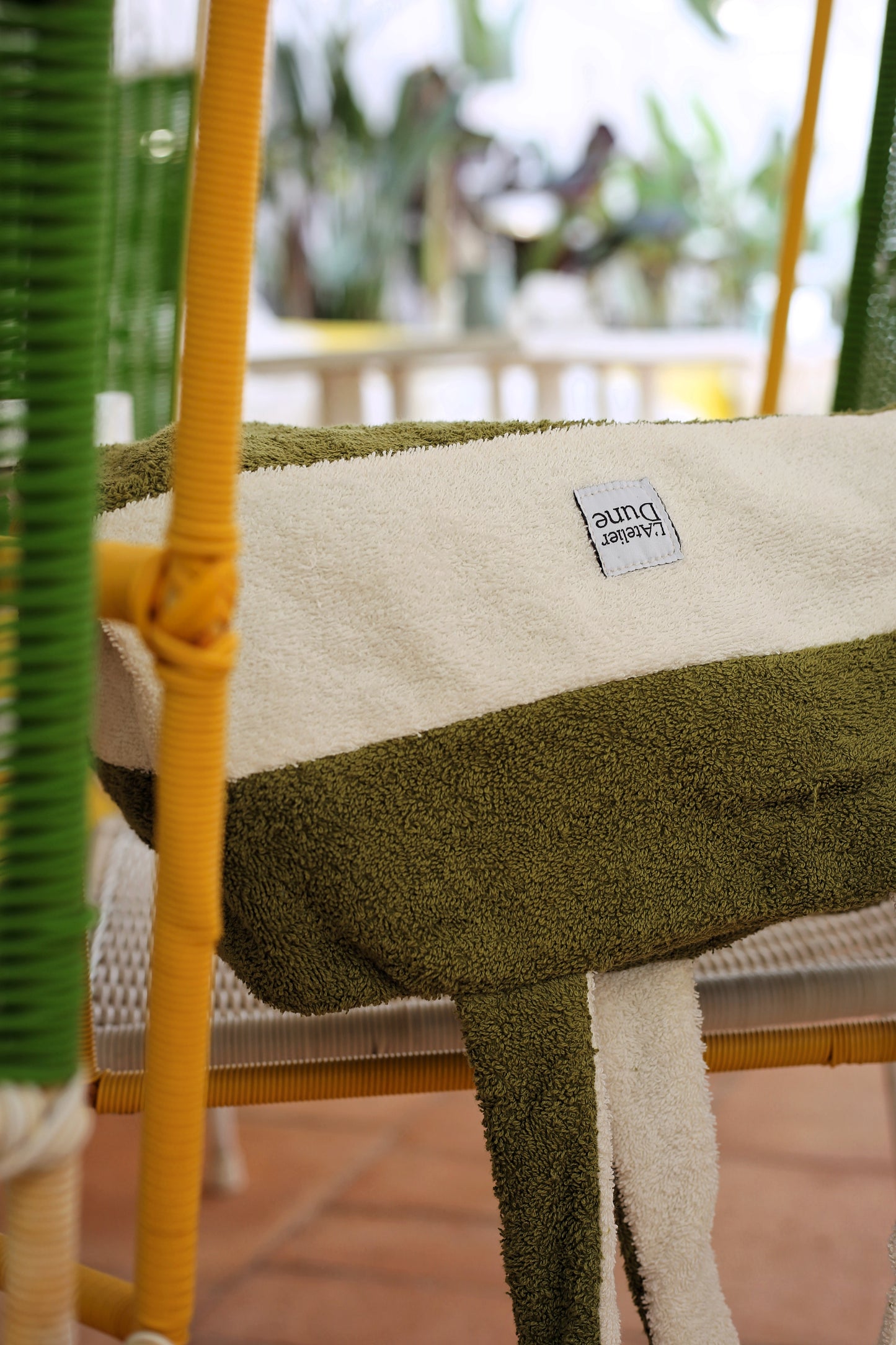 Cabas SPONGE - Vert & Blanc