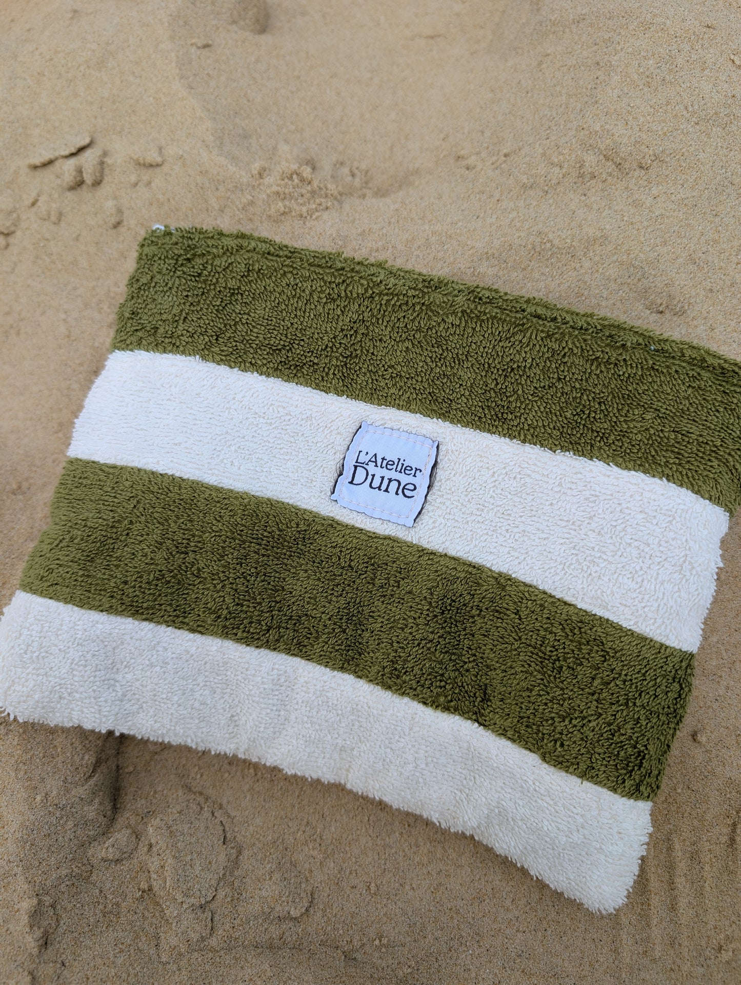 Pochette SPONGE Vert & Blanc
