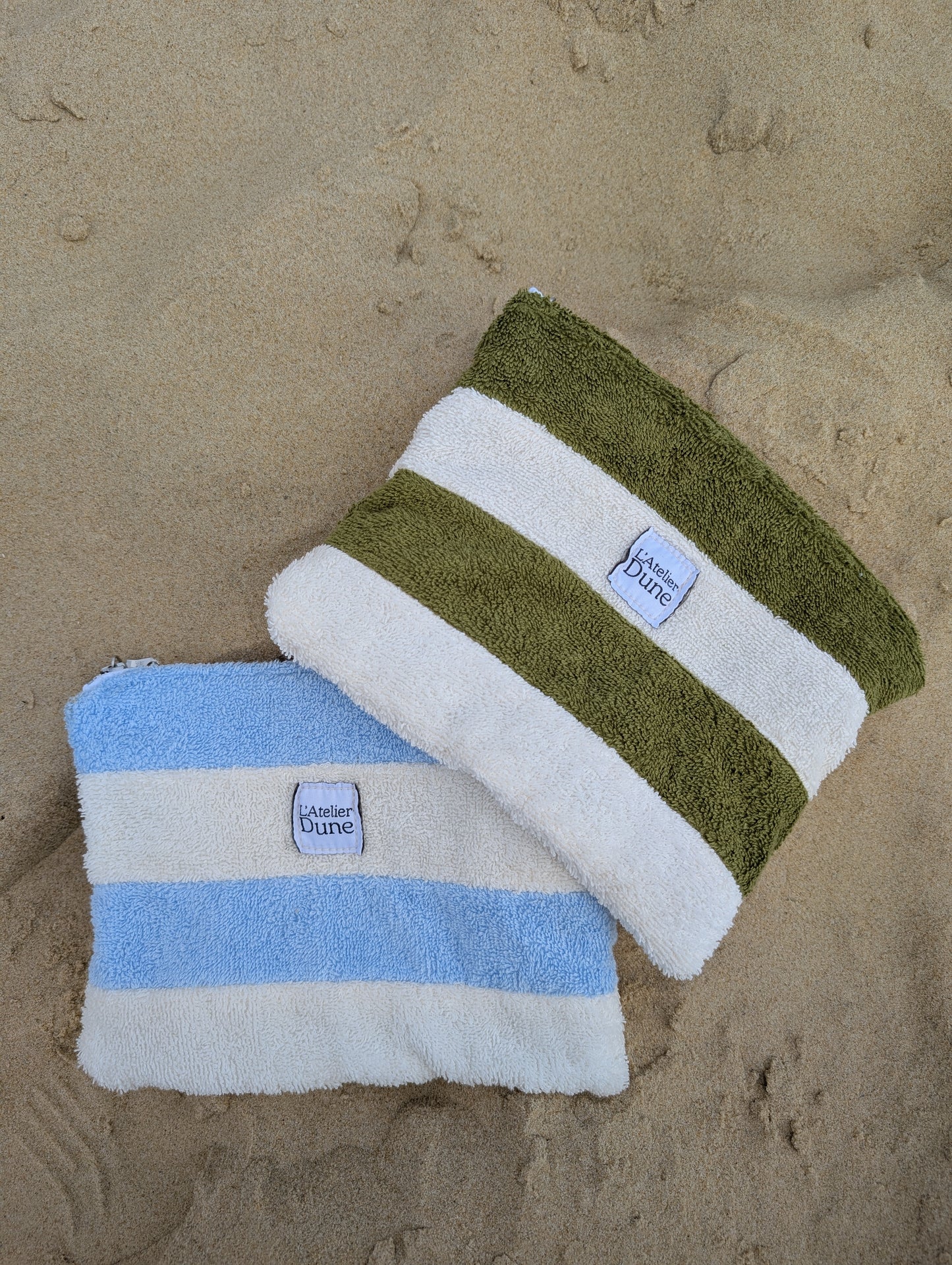 Pochette SPONGE Vert & Blanc