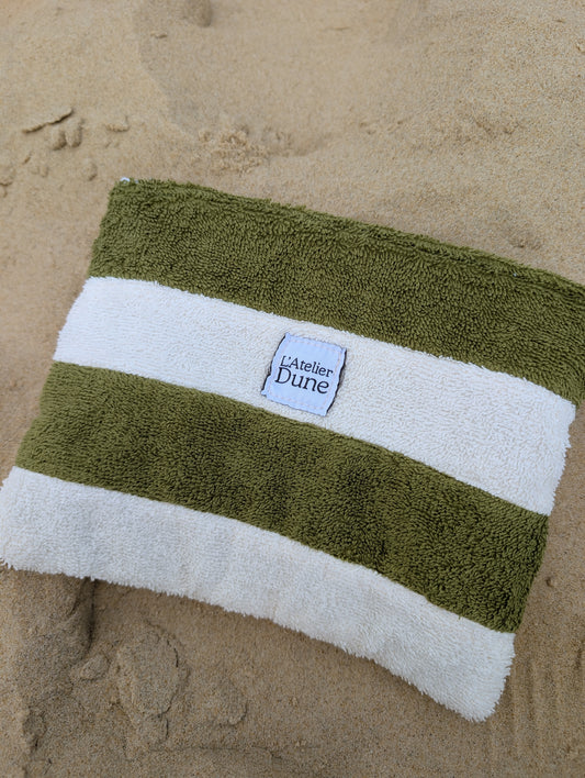 Pochette SPONGE Vert & Blanc